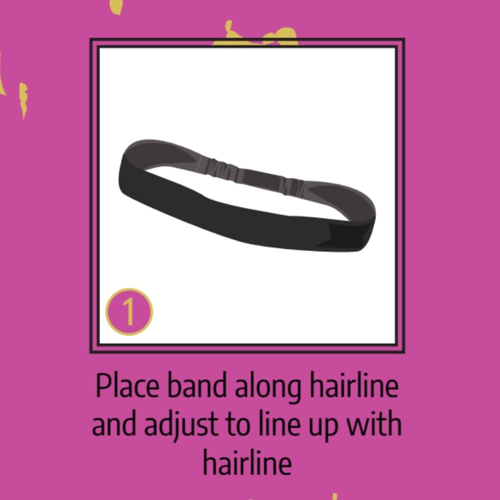 Velour band with strap closure